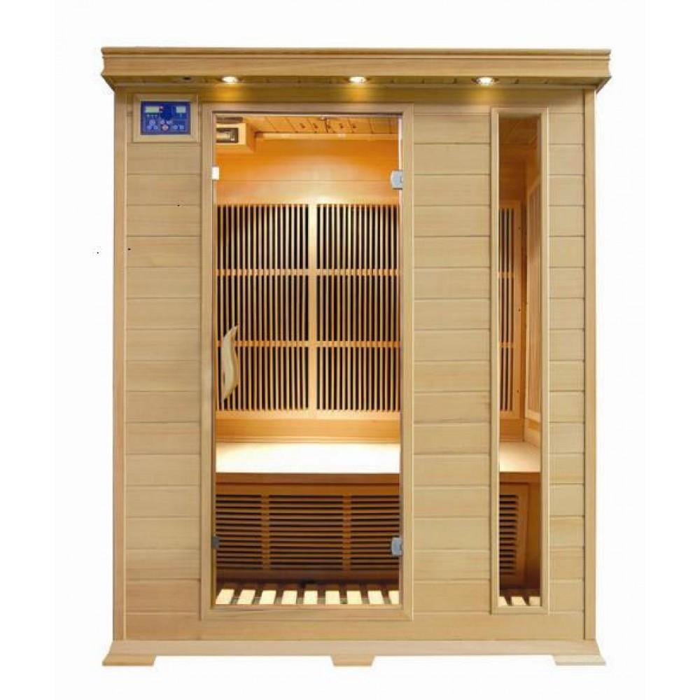 SunRay 3 Person Aspen Infrared Sauna HL300C Carbon Heater Panels