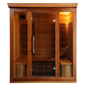 HeatWave Cedar Elite 4-5 Person Premium Sauna w/ 9 Carbon Heaters - SA1322 - Zen Saunas