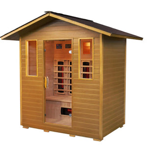 SunRay 4-Person Outdoor Cayenne Infrared Sauna HL-400D3  -  IN STOCK
