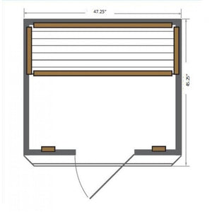 Sunray HL200K1 Cordova Sauna with Vertical Heater Panels - Zen Saunas