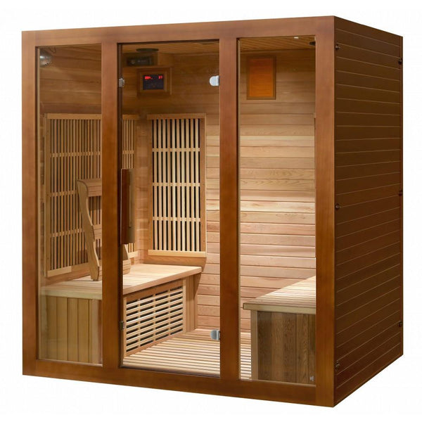 SunRay Roslyn 4-Person Infrared Indoor Sauna HL400KS – Zen