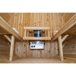 Load image into Gallery viewer, Dundalk 4 Person White Cedar Harmony Outdoor Barrel Sauna CTC22W - Zen Saunas