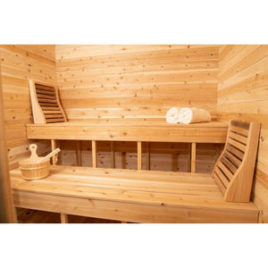 Dundalk Canadian Timber Luna White Cedar Outdoor Sauna CTC22LU - Zen Saunas