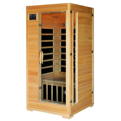 HeatWave Buena Vista 1-2 Person Hemlock Infrared Sauna w/ 4 Carbon Heaters - SA2402 - Zen Saunas