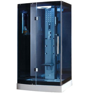 Mesa Steam Shower Blue Glass 47" x 35" x 85" WS-300A - Zen Saunas