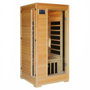 HeatWave Buena Vista 1-2 Person Hemlock Infrared Sauna w/ 4 Carbon Heaters - SA2402 - Zen Saunas