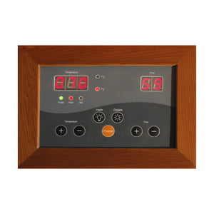 HeatWave Whistler 4-Person Cedar Corner Infrared Sauna w/ 10 Carbon Heaters - SA1320 - Zen Saunas