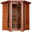 Load image into Gallery viewer, HeatWave 3-Person Cedar Corner Infrared Sauna w/ 7 Carbon Heaters - Zen Saunas