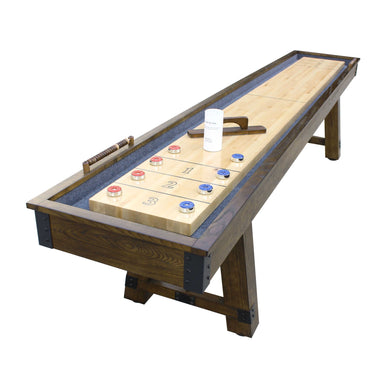 Hathaway Cheyenne Shuffleboard Table - Rustic Oak Finish- BG50354 - Zen Saunas