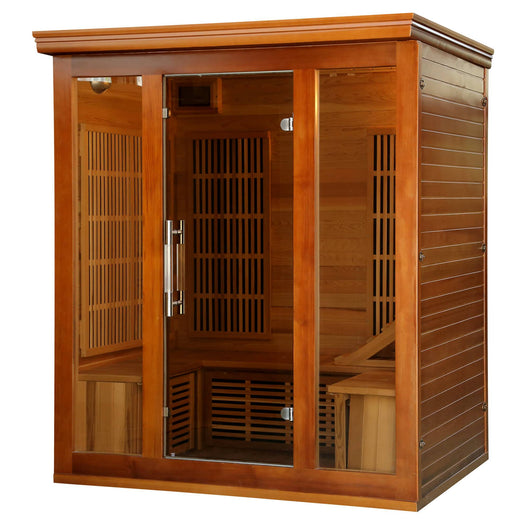 HeatWave Cedar Elite 3-4 Person Premium Sauna w/ 9 Carbon Heaters - Zen Saunas