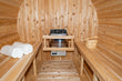 Load image into Gallery viewer, Dundalk Canadian Timber White Cedar Serenity Outdoor Barrel Sauna CTC2245W - Zen Saunas
