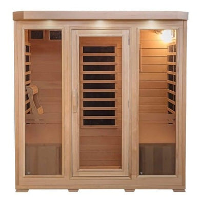 HeatWave Sonoma 4-Person Hemlock Infrared Sauna with 9 Carbon Heaters - SA7020 - IN STOCK - Zen Saunas