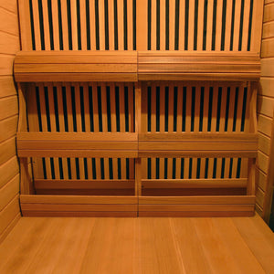 HeatWave Klondike 4-Person Cedar Infrared Sauna with Chromotherapy Lighting - Zen Saunas