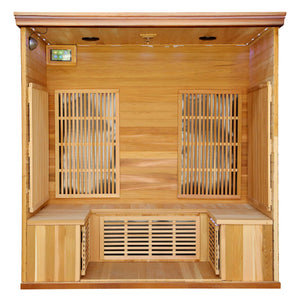 HeatWave Cedar Elite 4-5 Person Premium Sauna w/ 9 Carbon Heaters - SA1322 - Zen Saunas