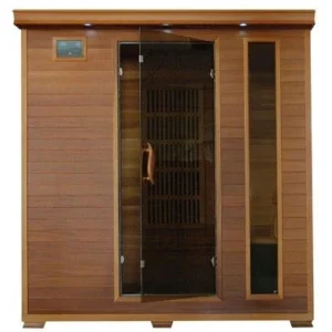 HeatWave Klondike 4-Person Cedar Infrared Sauna with Chromotherapy Lighting - SA1318 - IN STOCK