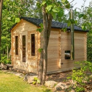 Canadian Timber Georgian Cabin 5-6 Person Sauna with Changing Room - CTC88CW
