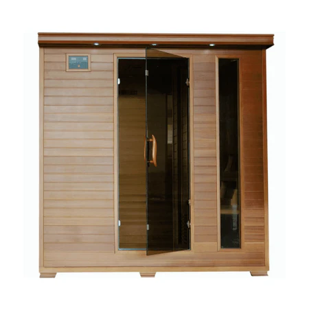 HeatWave Great Bear 6-Person Cedar Infrared Sauna w/ 10 Carbon Heaters - SA1323