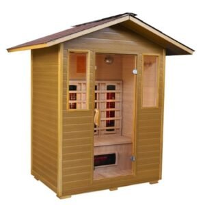 SunRay Grandby 3 Person Outdoor Infrared Sauna with Ceramic Heaters - HL300D3