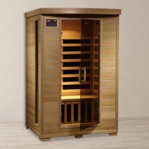 HeatWave Coronado 2-Person Hemlock Deluxe Infrared Sauna w/ 6 Carbon Heaters - SA-2409
